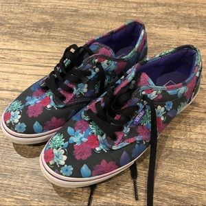 Van’s Floral Sneakers - Size 8
